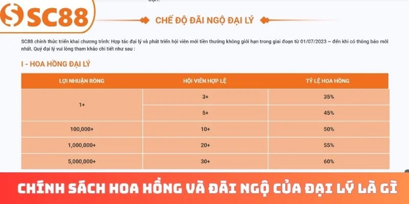 Chính sách hoa hồng và đãi ngộ của đại lý là gì